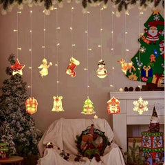 CORTINAS DECORATIVAS LUCES DE NAVIDAD (3M * 10 + 80 luces - LU3643