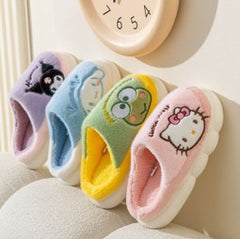Zapatillas de invierno de algodón cálido de dibujos animados para mujer - LU3246