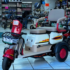 Triciclo Eléctrico Pialli 48 Roja con Blanco