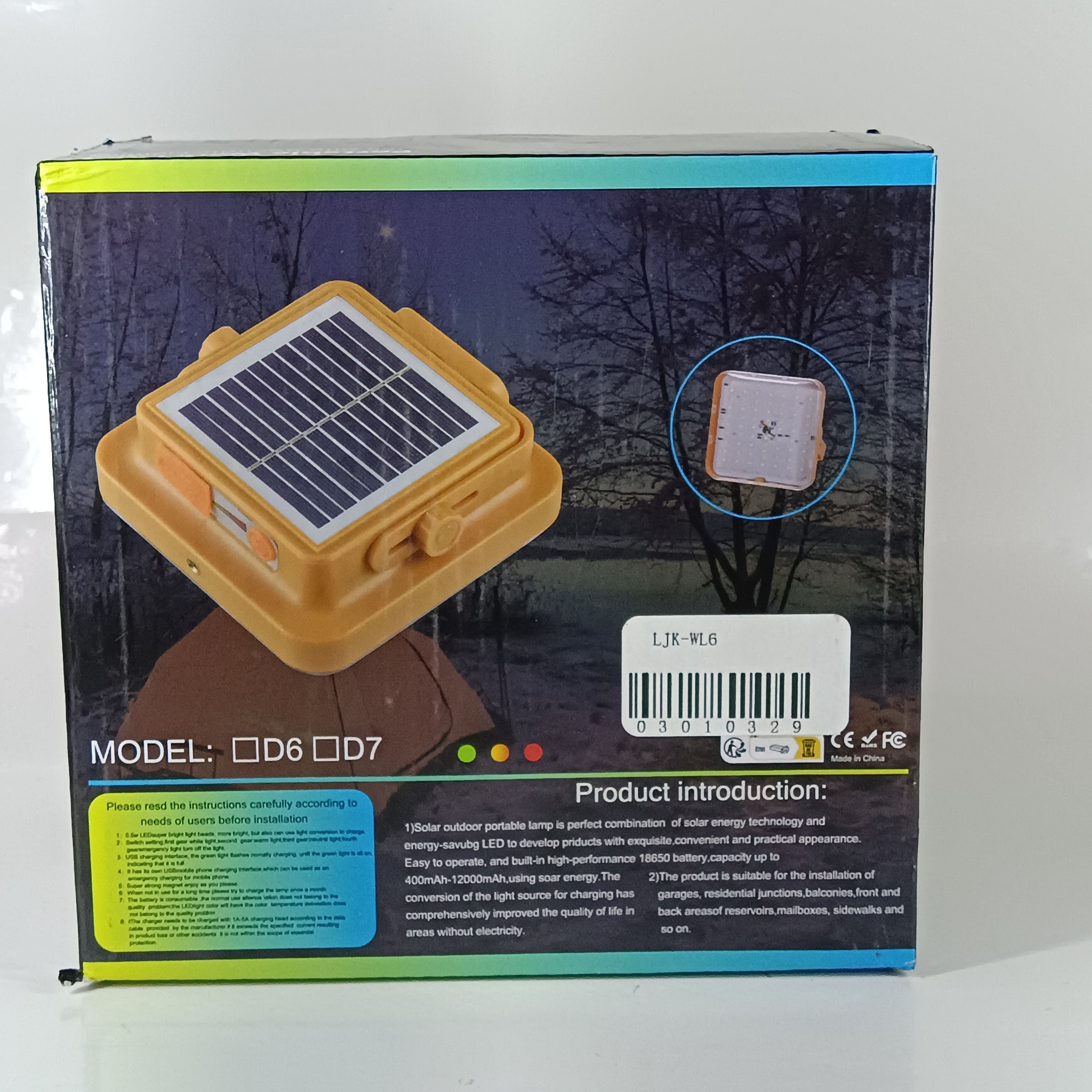 REFLECTOR RECARGABLE Y SOLAR - WL6