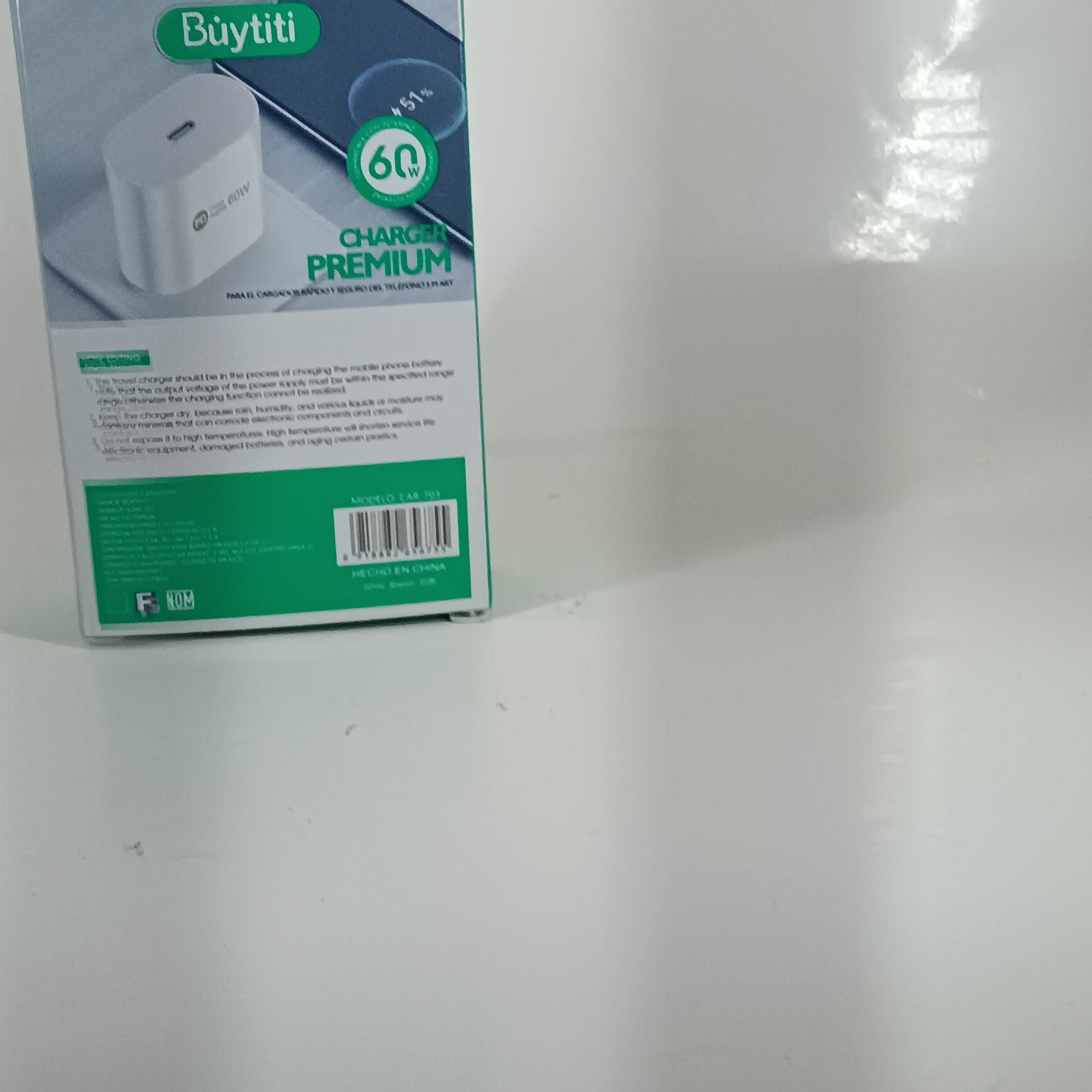CUBO DE CARGA RAPIDA 60W ENTRADA TIPO C - CAR-703