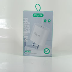 CUBO DE CARGA RAPIDA 60W ENTRADA TIPO C - CAR-703