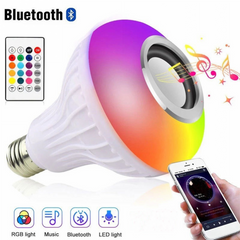 Bombilla de música Bluetooth colorida RGB (música Bluetooth + luces de colores + control remoto) - LU3591