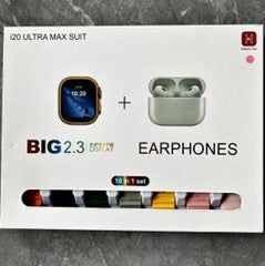 Apple Watch (9.ª generación) + AirPods (2.ª generación) Auriculares Smartwatch de 9.ª generación Juego de 10 piezas (sistema de ajuste + cargador inalámbrico) Empaquetado en caja de regalo premium - LU5746