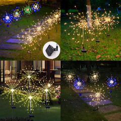 Luces de fuegos artificiales solares para exteriores - LU3223