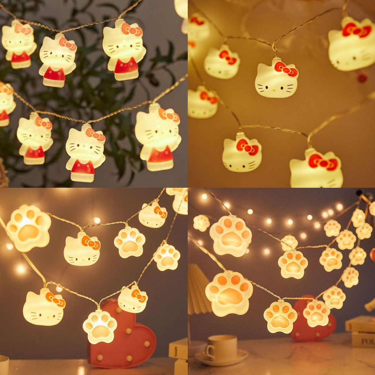 LUCES NAVIDEÑAS Serie Hello Kitty (6M + 30 luces)- LU3196