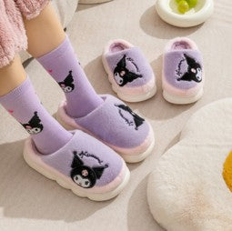 Zapatillas de invierno de algodón cálido de dibujos animados para mujer - LU3246