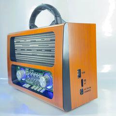 Bocina radio vintage buytiti de 3 bandas con ranuras para sd y usb, variedad de colores / AM53