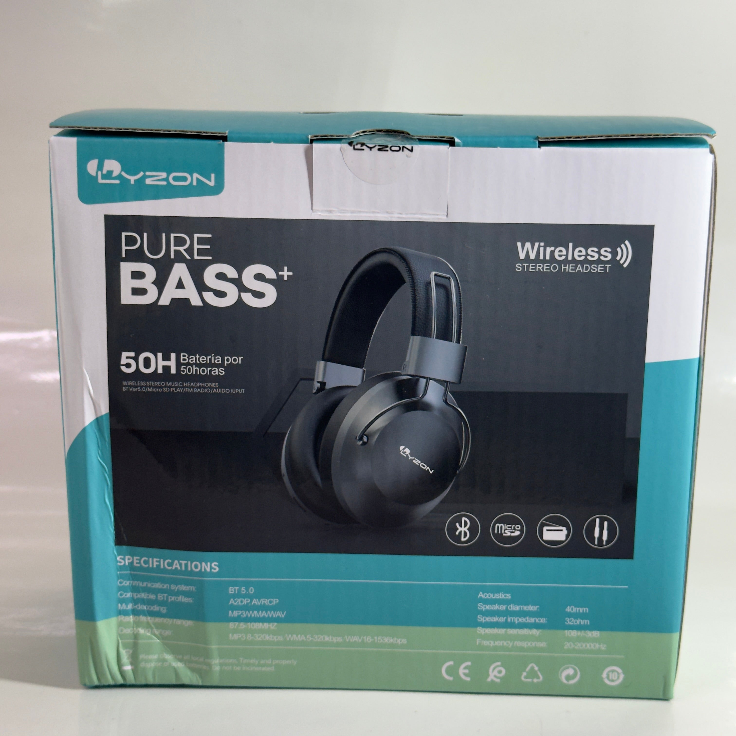 AUDIFONO BLUETOOTH DE CASCO LYZON - BT-V60
