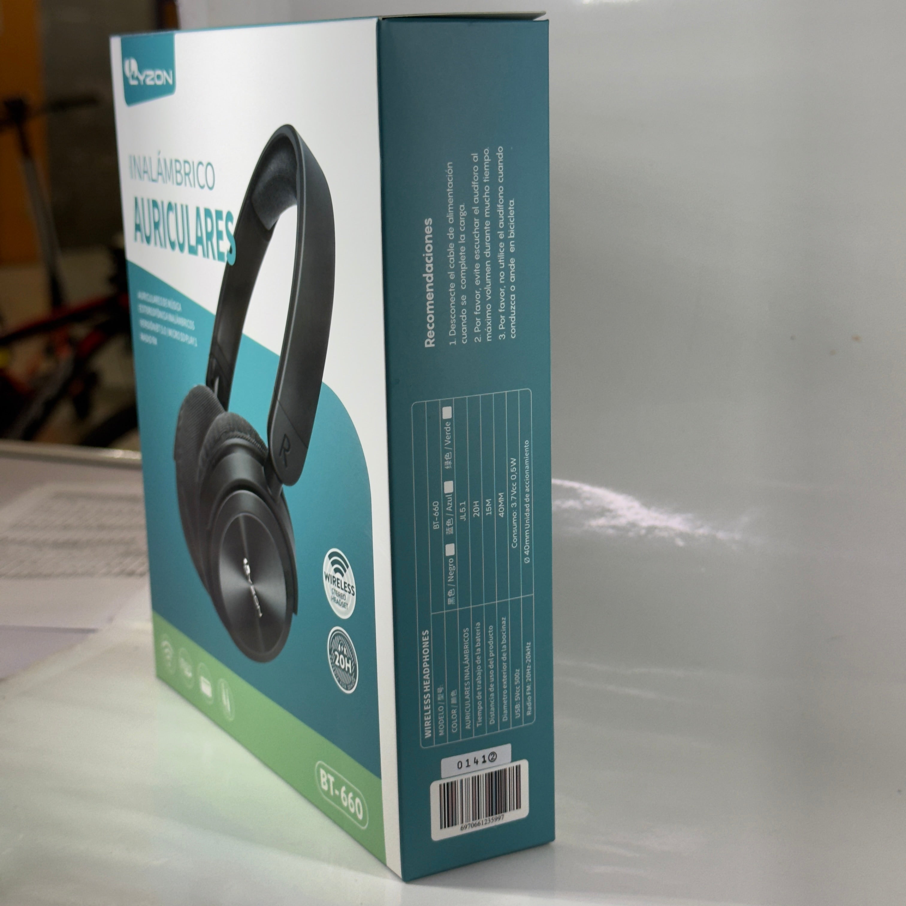 AUDIFONO BLUETOOTH DE CASCO LYZON - BT-660