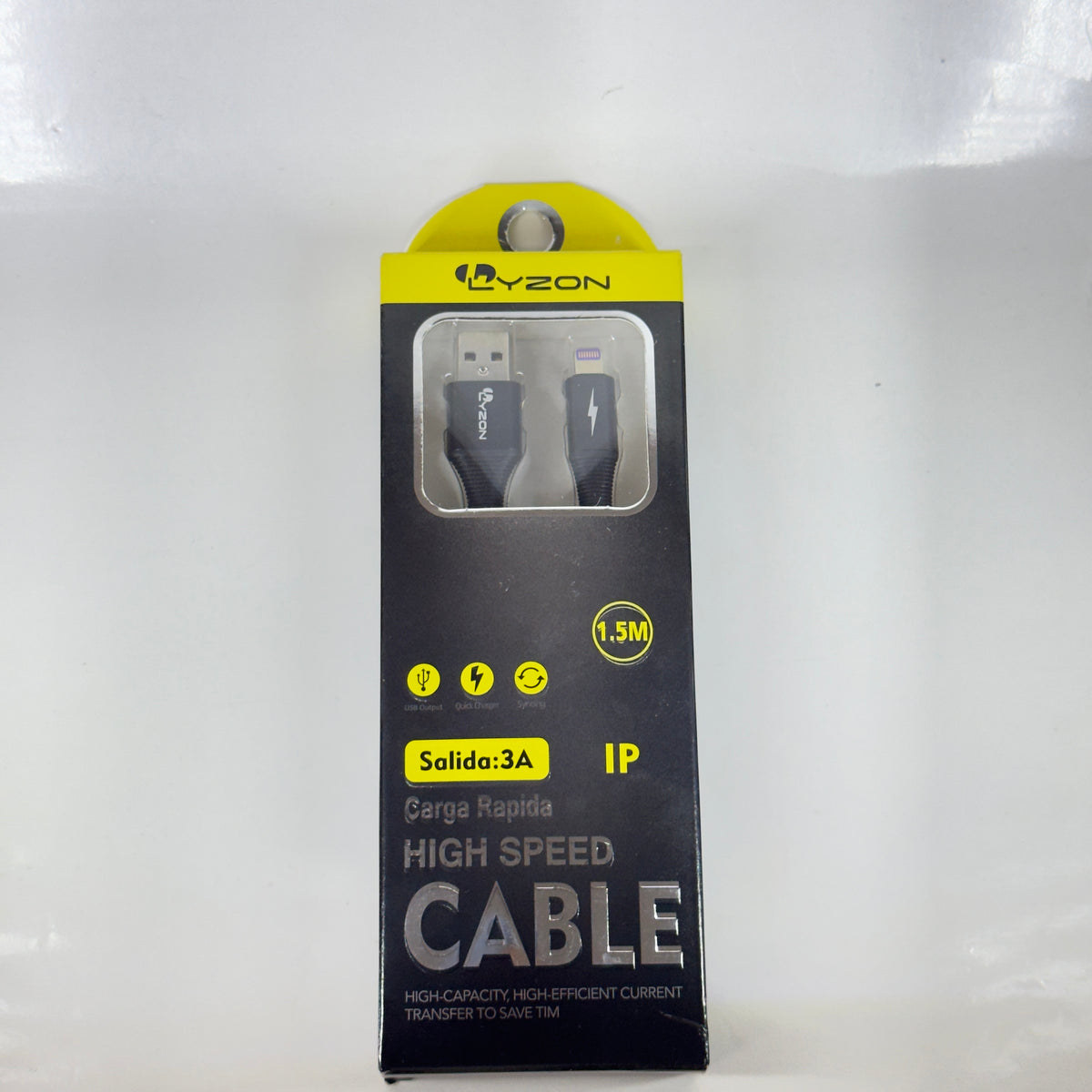 CABLE DE CARGA RAPIDA PARA IPHONE LYZON - CBI5A5