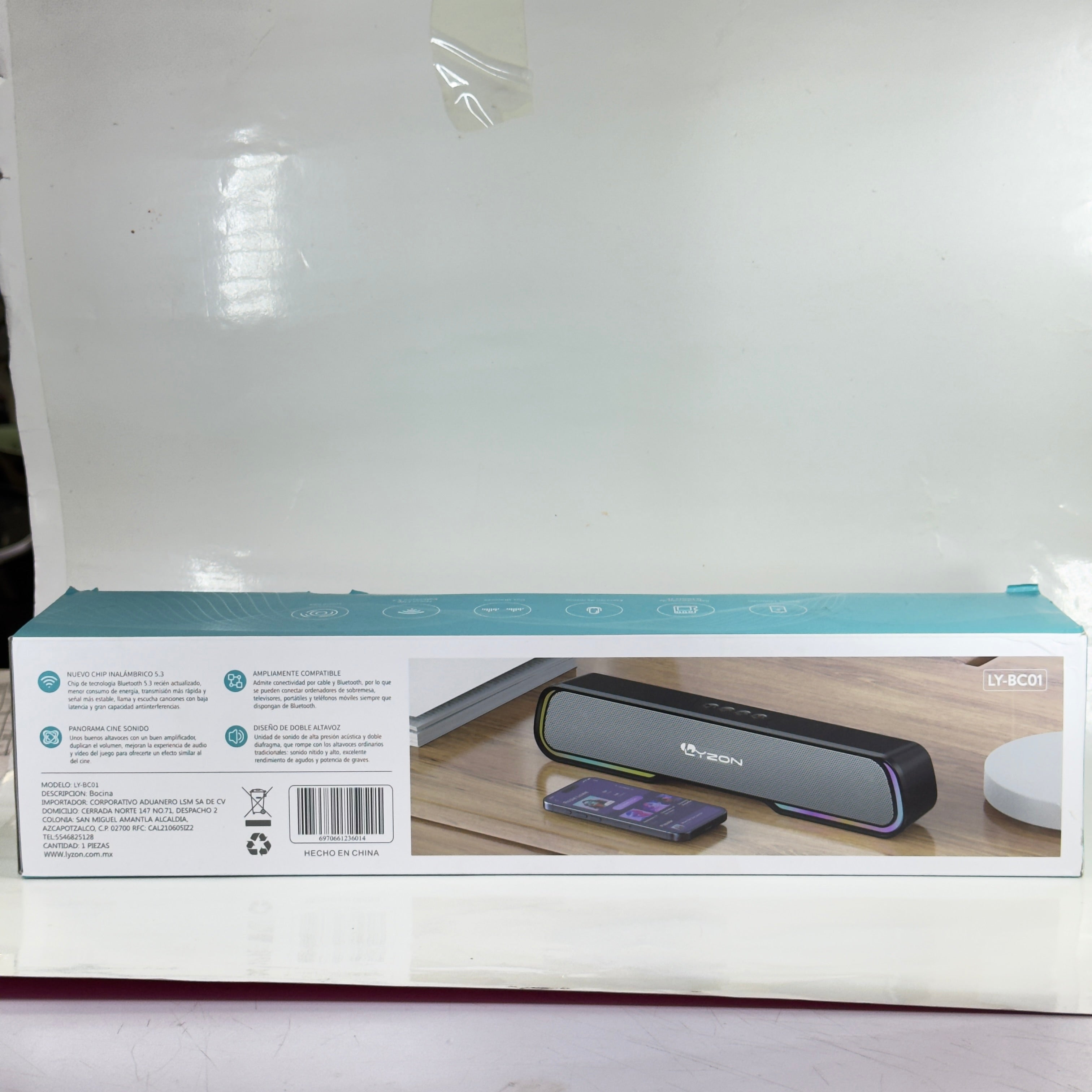 BOCINA DE BARRA BLUETOOTH LYZON  - LY-BC01