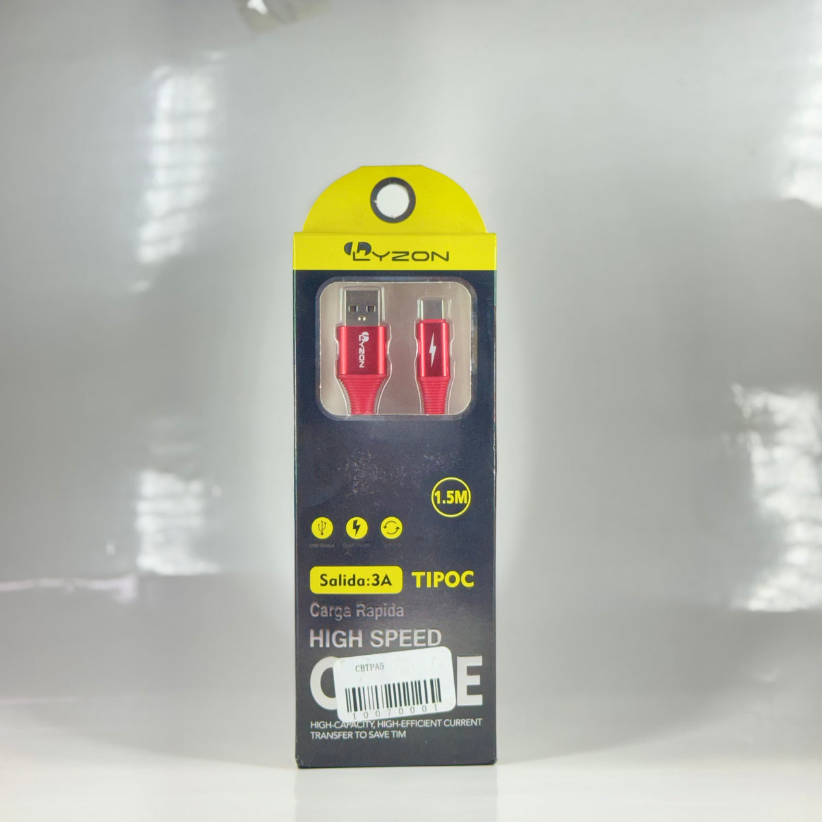 CABLE DE CARGA RAPIDA TIPO C LYZON - CBTPA5